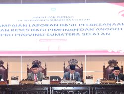 DPRD Sumsel Sampaikan Aspirasi Masyarakat Daerah Pemilihan Hasil Reses Masa Sidang II Tahun 2025