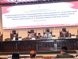 DPRD Sumsel Dengarkan Penyampaian Pengantar LKPJ Tahun Anggaran 2024 Gubernur Sumsel dan Bentuk Pansus