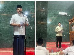 DPRD Sumsel Gelar Sholat Isya Dan Taraweh Berjamaah Bersama Forkompimda Di Masjid AL-RA’IYAH