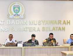 DPRD Bersama Pemprov Sumsel Membahas Ranwal RPJMD Prov Sumsel Tahun 2025-2029