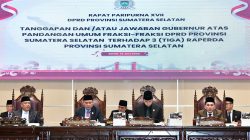 DPRD Prov.Sumsel Dengarkan Tanggapan Gubernur Atas Pandangan Umum Fraksi-Fraksi Terhadap 3 (Tiga) Raperda Dan Bentuk Pansus