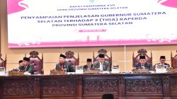 DPRD Prov. Sumsel Dengarkan Penjelasan Gubernur  Terhadap 3 (Tiga) Raperda Prov. Sumsel